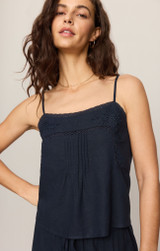 Z Supply Lille Embroidered Woven Tank Lillie Eclipse Detail