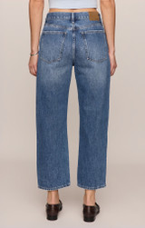 Z Supply Women's Off Duty Bowed Ankle Jeans BREAKPOINT Back detail view