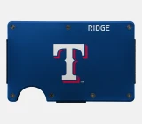 The Ridge Texas Rangers Classic Wallet navy leather full product view