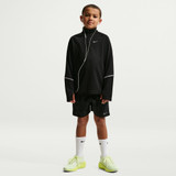 Nike Kids' Miler Dri-FIT Training Shorts Black/Reflect Silver full view
