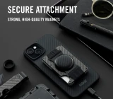 The Ridge MagSafe Carbon Wallet side angle