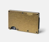 The Ridge Brass Wallet in brass finish side view