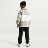 Nike Kids' Club Fleece Loose Pants Black White back view