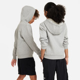 Nike Kids' Club Fleece Full Zip Hoodie Aurora front view