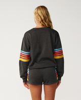 Rip Curl Women's Surf Revival Relaxed Crewneck Sweatshirt washed black back