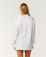 Rip Curl Women's Vibe Surf Long Sleeve Shirt White Back