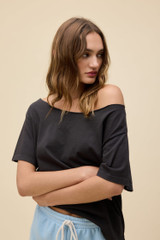 Daydreamer Women's Solid Off-The Shoulder Tee