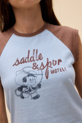 Daydreamer Women's Saddle & Spur Motel Raglan Tee