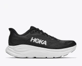 Hoka Women's Clifton 11 Running Shoes Black/White side view