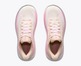 Hoka Women's Clifton 11 Running Shoes Tangerine Glow/White top view