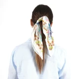 Vismaya Garden Veil Bandana in White