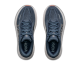 Hoka Women's Clifton Pro Running Shoes Faded Navy Glimmering Blue top view