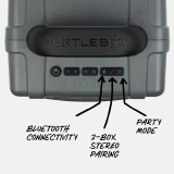 Turtlebox Cub Speaker Gray top view