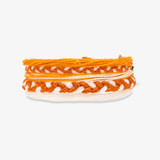 Pura Vida Game Day Friendship Bracelet Pack Orange and White