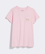 Vineyard Vines Women's Watercolor Hammock Short-Sleeve Pocket Tee in Pink Drink