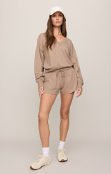 Z Supply Women's Everyday Shorts heather ash full view