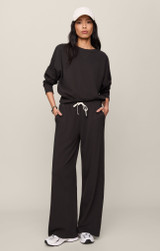 Z Supply Women's Clubhouse Sweatshirt Ash Black full view