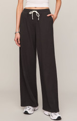 Z Supply Clubhouse Pants Ash Black front view