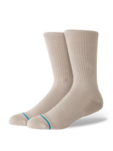 Stance Signature Crew Socks in Sting Grey detail view