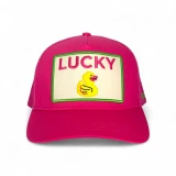 Soulbyrd Women's Lucky Duck Trucker Hat in Pink