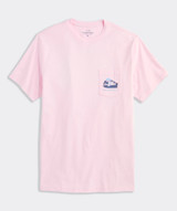 Vineyard Vines Men's Mahi Sunset Short-Sleeve Pocket Tee in Pink Drink