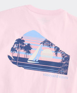Vineyard Vines Men's Mahi Sunset Short-Sleeve Pocket Tee in Pink Drink detail view