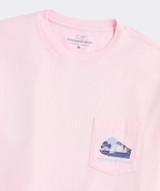 Vineyard Vines Men's Mahi Sunset Short-Sleeve Pocket Tee in Pink Drink