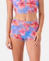 Roxy Women's Hibiscus Daze Mesh Bikini Short Bottoms