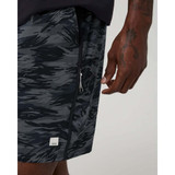 Vuori Men's Banks Session Shorts Black Riptide Camo side view