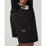 Vuori Course Lined Workout Shorts Black side view