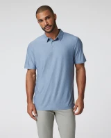 Vuori Men's Strato Tech Polo Chambray Heather front