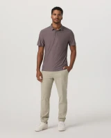 Vuori Men's Strato Tech Polo Timber Heather full