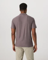 Vuori Men's Strato Tech Polo Timber Heather back