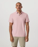 Vuori Men's Strato Tech Polo Faded Rose Heather front