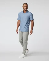 Vuori Men's Strato Tech Polo Chambray Heather full