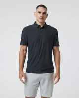 Vuori Men's Strato Tech Polo Charcoal Heather front