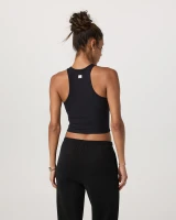 Vuori Women's Pose Plyo Tank Top Black back view