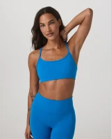 Vuori AllTheFeels Sports Bra Regatta Blue front view
