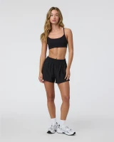 Vuori AllTheFeels Sports Bra Black front view