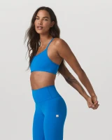 Vuori AllTheFeels Sports Bra Regatta Blue side view