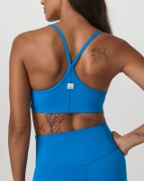 Vuori AllTheFeels Sports Bra Regatta Blue back view