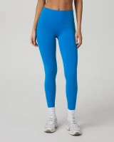 Vuori Women's AllTheFeels Leggings Regatta Blue front view