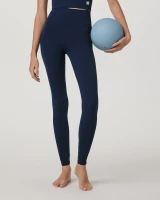 Vuori Women's AllTheFeels Leggings Blue Coast front view