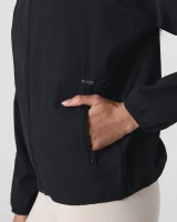 Vuori Women's Renew Trainer Shell Jacket Black zoom detail