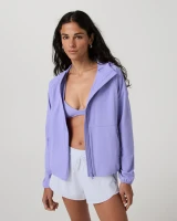 Vuori Women's Renew Trainer Shell Jacket Hyacinth front