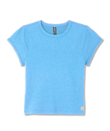 Vuori Women's Halo Baby Tee Oasis Blue Heather