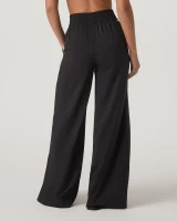 Vuori Villa Wideleg Pants black back view