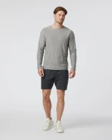 Vuori Men's Longsleeve Strato Tech Tee Grey Heather full view