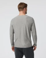 Vuori Men's Longsleeve Strato Tech Tee Grey Heather back