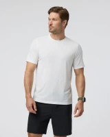 Vuori Men's Current Tech Tee White front view